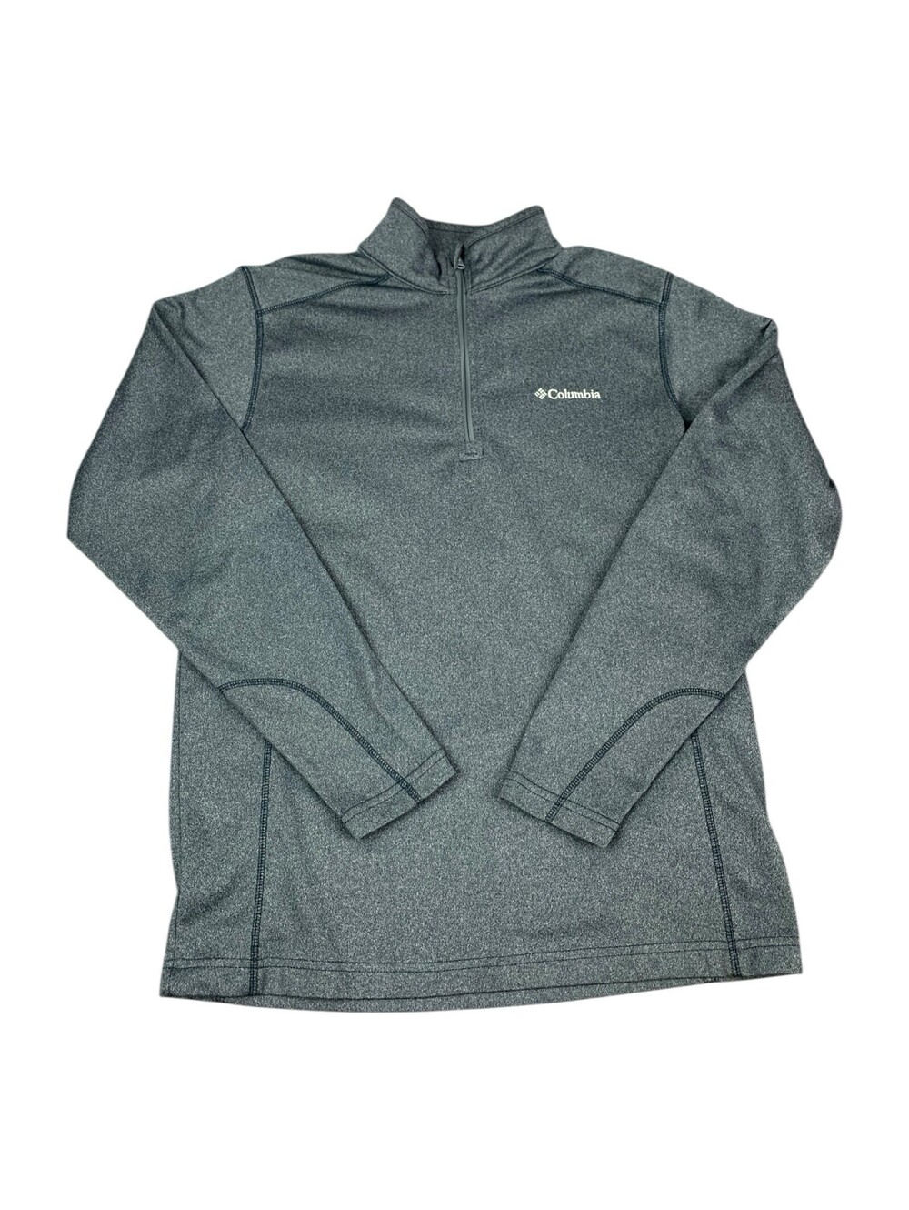 Columbia 1/4 Zip Pullover Sweatshirt, Charcoal Gray, Men’s Size Small
